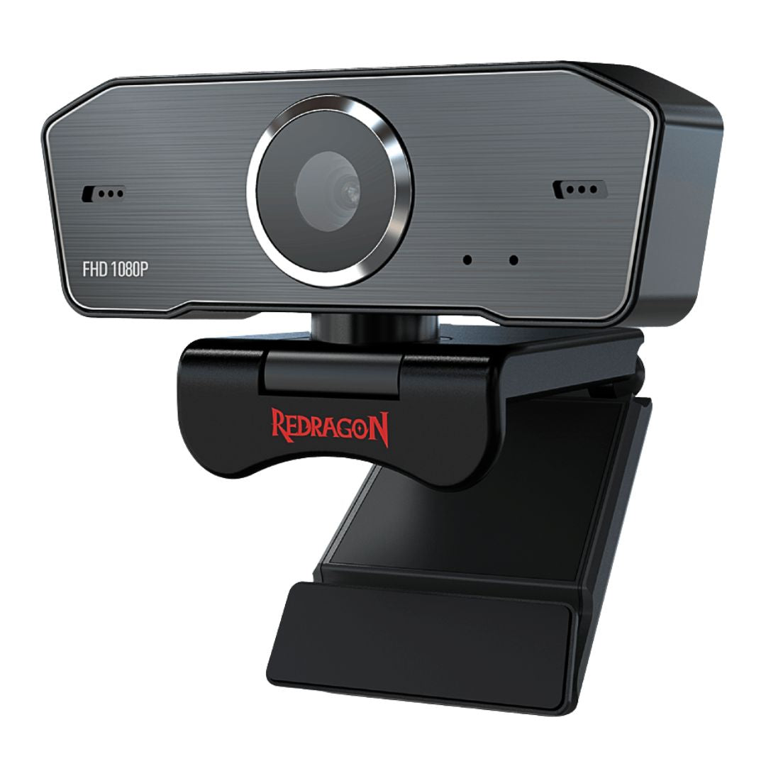 Cámara Web Full HD 1080P Redragon Hitman GW800-1 con Micrófono Dual USB para Streaming y Videollamadas