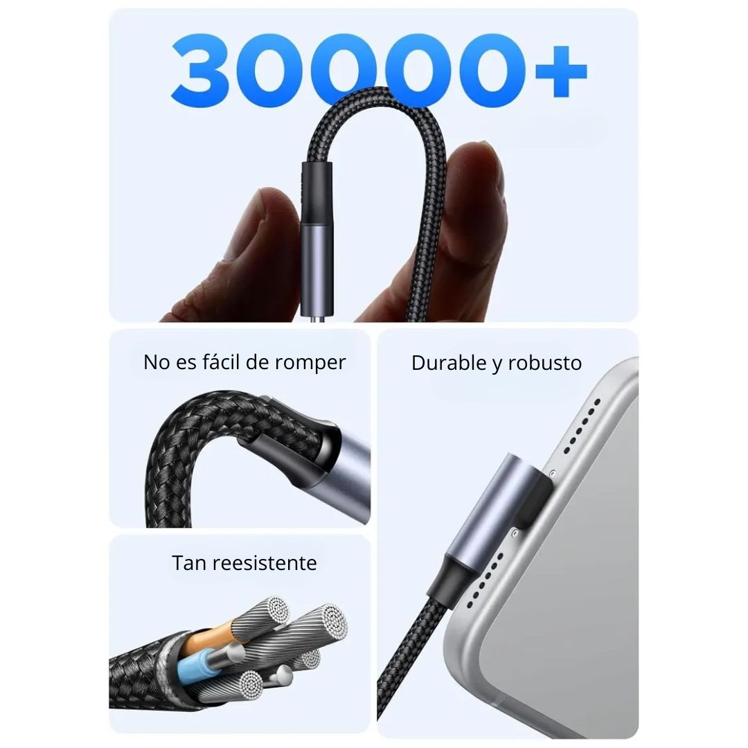 Cable USB-C a USB-C UGREEN L536 240W 2m Carga Rápida PD Trenzado
