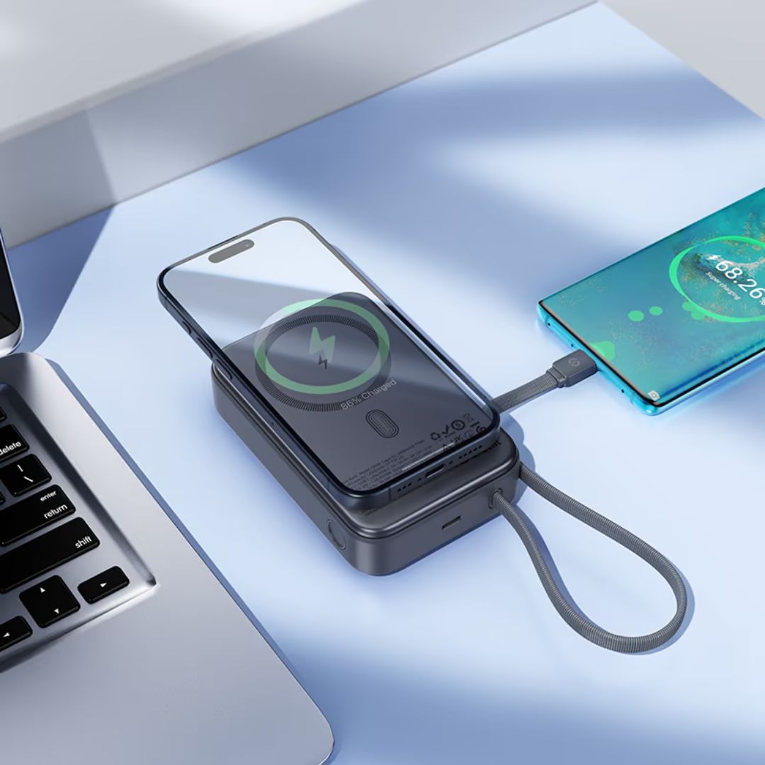 Power Bank Magnético Hoco Q44A 20000mAh PD45W con Carga Inalámbrica 15W