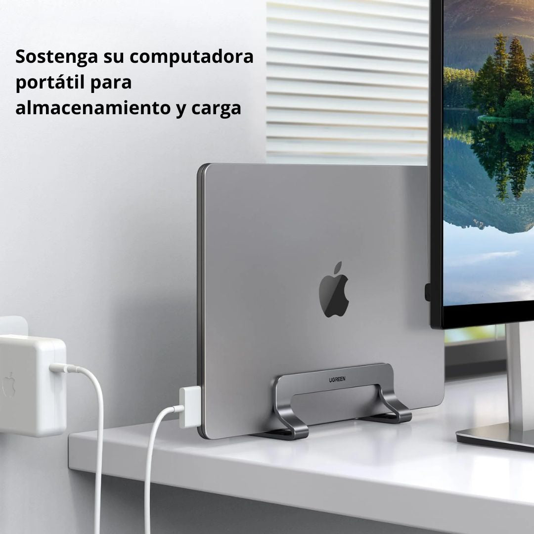 Soporte Vertical UGREEN LP258 para Laptop Ajustable de Aluminio hasta 17.3 Pulgadas