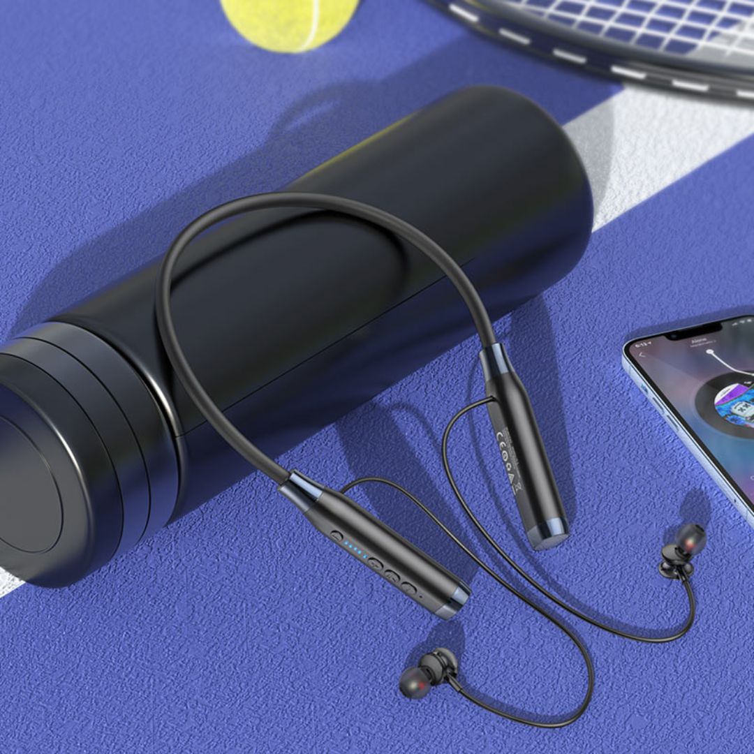 Audífonos Bluetooth de Cuello Hoco ES62 120 Horas con TF y Micrófono
