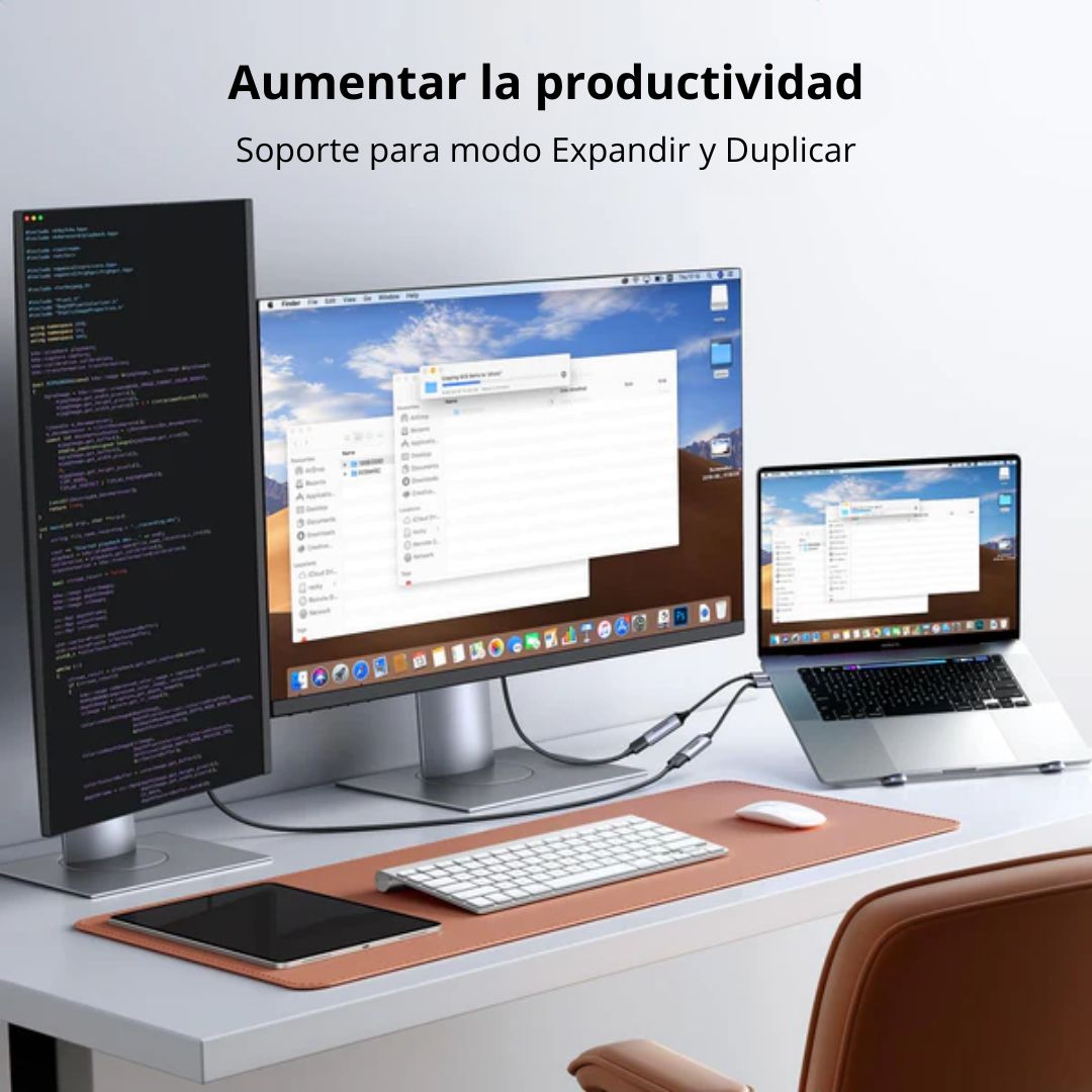 Adaptador USB-C a HDMI UGREEN 4K 60Hz para Laptop MacBook DeX 10cm CM297
