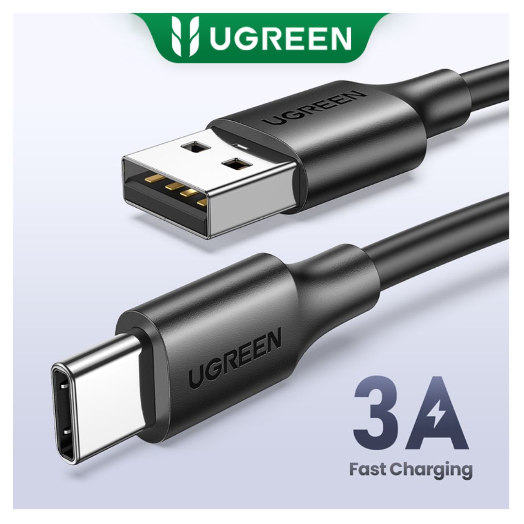 Cable USB-A a USB-C UGREEN 1 Metro 3A Carga Rápida QC 3.0 Nylon Reforzado 480Mbps US287