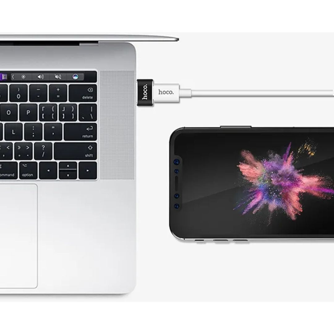 Adaptador USB-A a Tipo C Hoco UA6 OTG para Carga y Transferencia de Datos