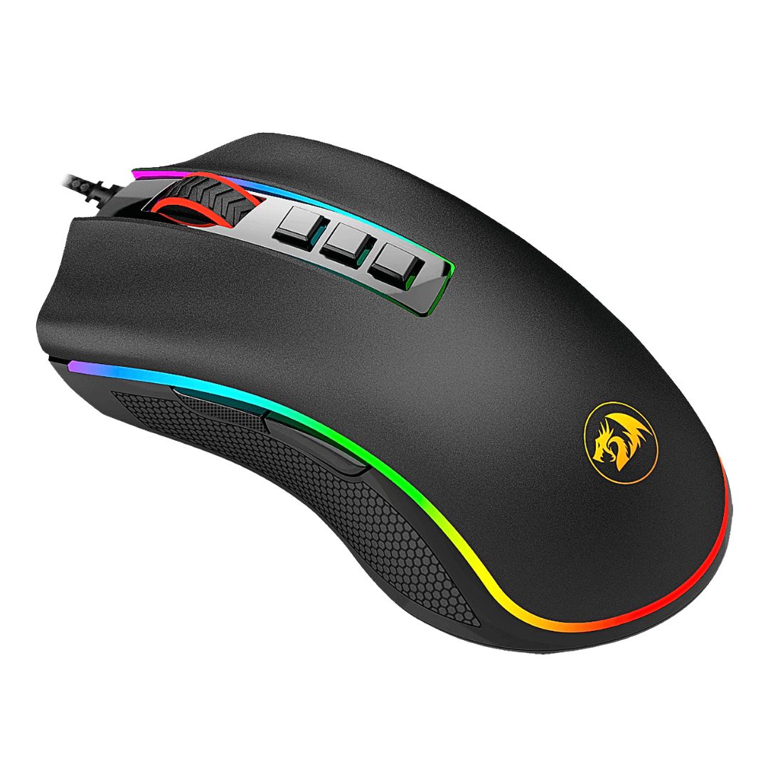 Mouse Gamer Redragon M711 Cobra RGB 10000 DPI con 8 Botones Programables y Software