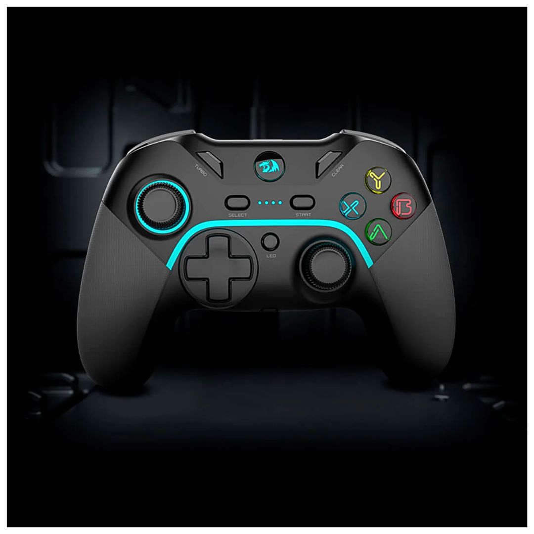 Mando Inalámbrico Redragon G808 Pro V1 para Switch PC PS3 2.4G USB con Turbo y Macros