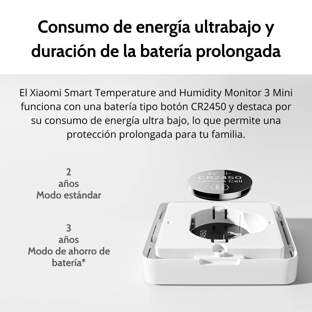 Sensor de Temperatura y Humedad Xiaomi Monitor 3 Mini
