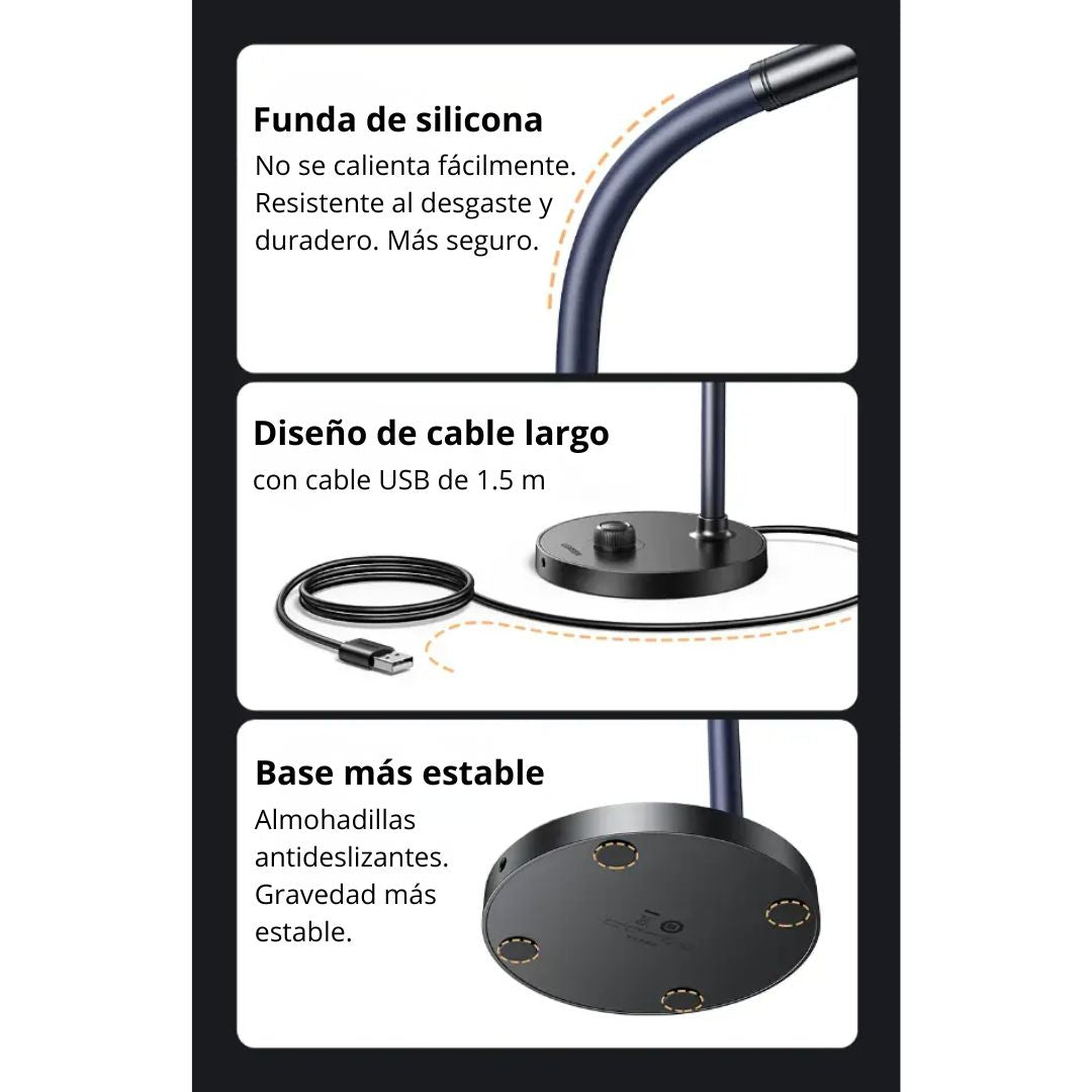 Micrófono USB UGREEN CM564 Omnidireccional 360° para PC Laptop y Reuniones