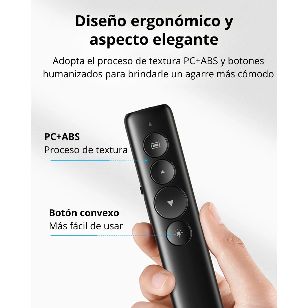 Presentador Láser Inalámbrico UGREEN LP479 USB-A 100m para Diapositivas PowerPoint