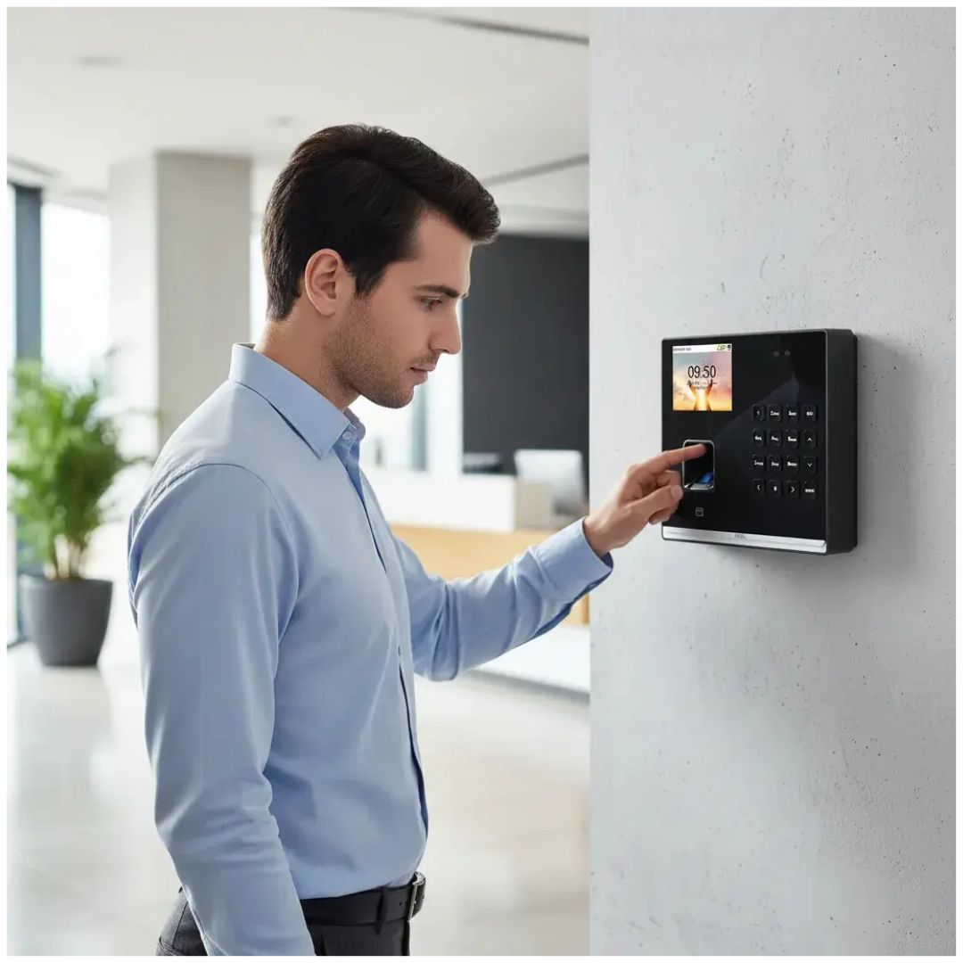 Control de Asistencia ZKTeco SenseFace M2F-LR Facial Huella RFID con Control de Acceso