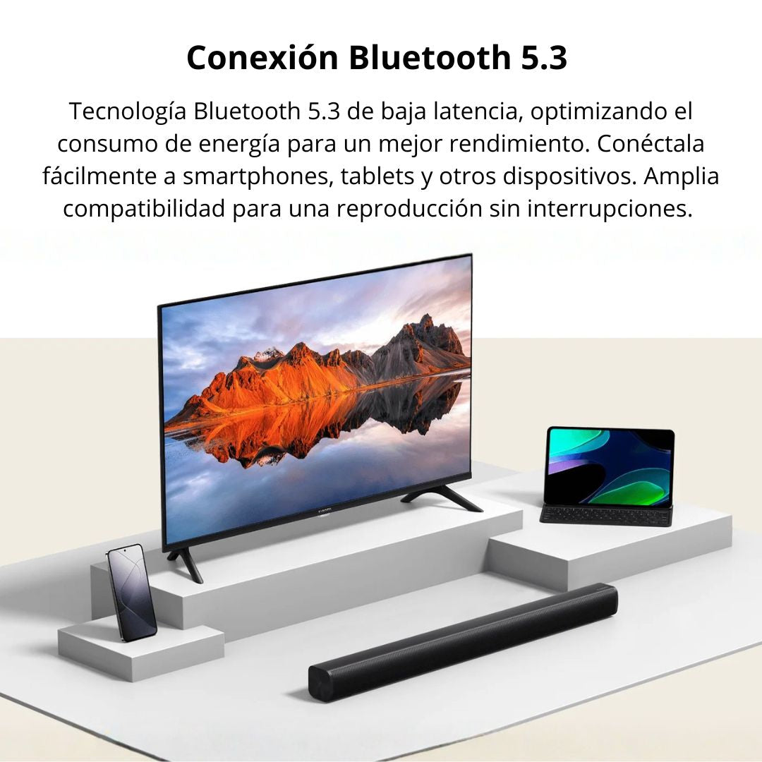 Barra de Sonido Xiaomi Soundbar 2.0 Bluetooth 5.3 30W Óptico y AUX