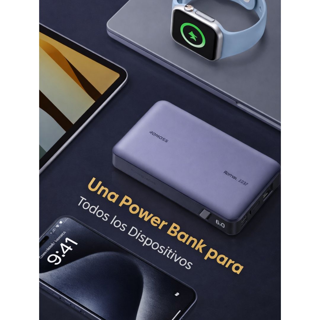 Power Bank UGREEN 20000mAh 100W PD 3.0 USB-C Carga Rápida para Laptop y Celular PB205