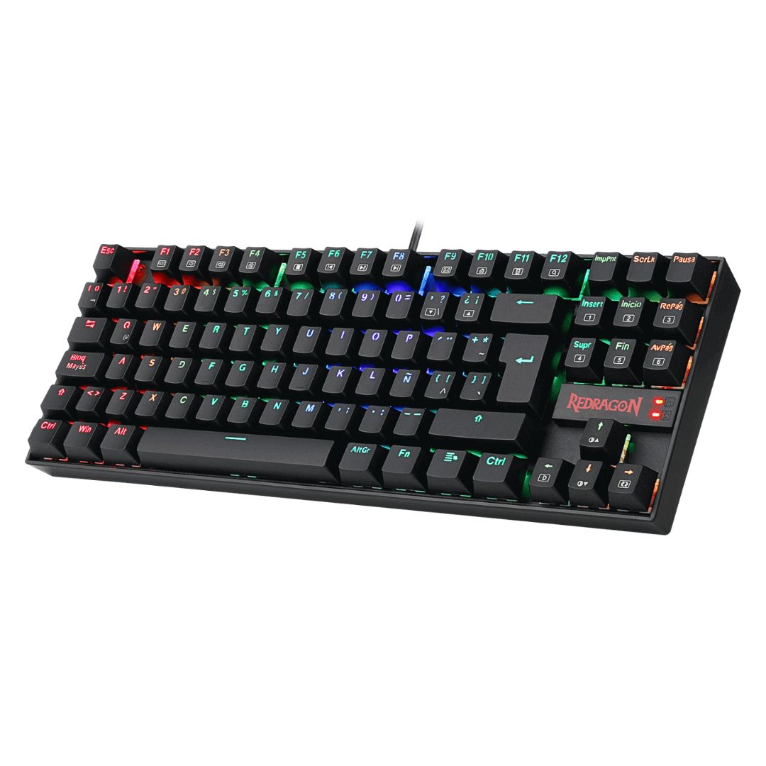 Teclado Mecánico Gamer Redragon Kumara K552RGB TKL Español con RGB Anti-Ghosting