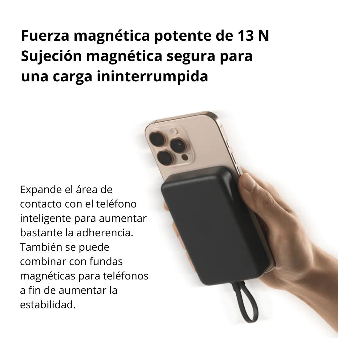 Power Bank Magnético Xiaomi 10000mAh 33W con Cable USB-C y Carga Inalámbrica