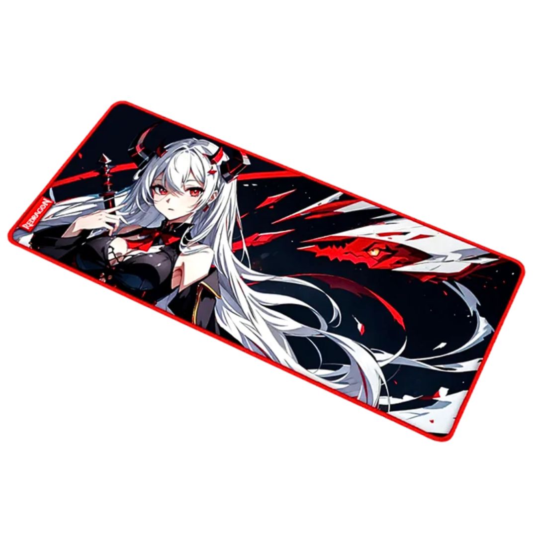 Mousepad Gamer XL Redragon AK L Diseño Anime 90 x 40 cm Antideslizante Impermeable