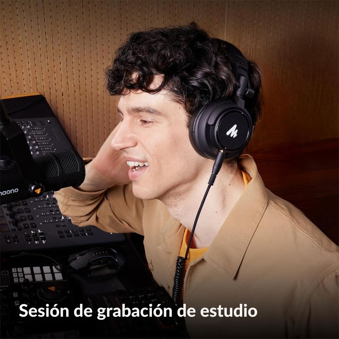 Audífonos Maono MH601 Profesionales de Estudio DJ 50mm Cerrados 32 Ohm con Cable 3m