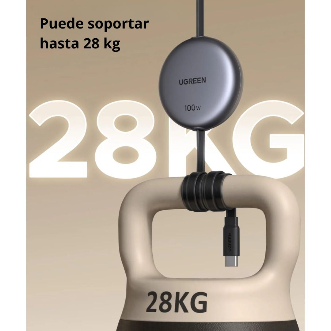Cable USB-C a USB-C Retráctil UGREEN Nexode L531 100W 1m con Carga Rápida PD