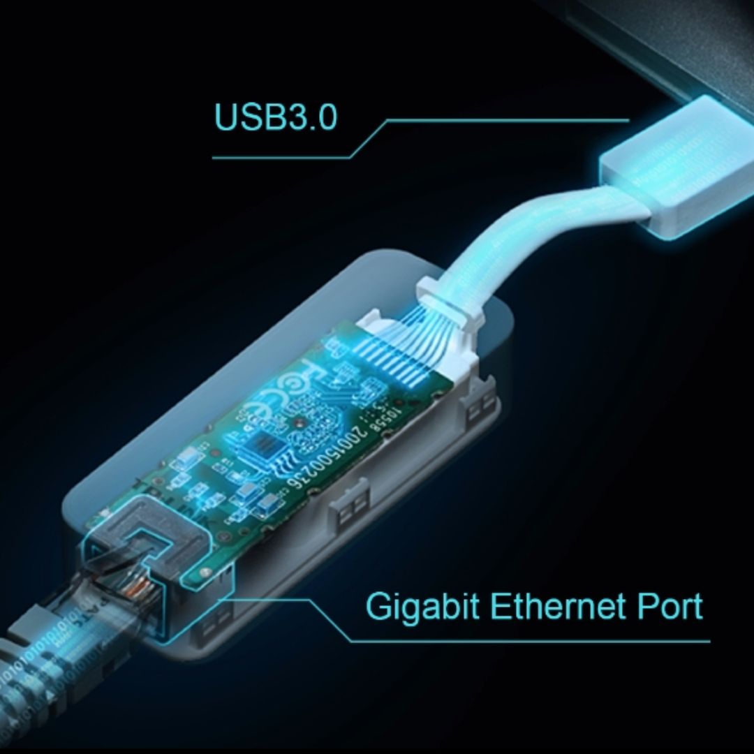 Adaptador USB 3.0 a Ethernet Gigabit TP-Link UE300 Red RJ45 Plug & Play
