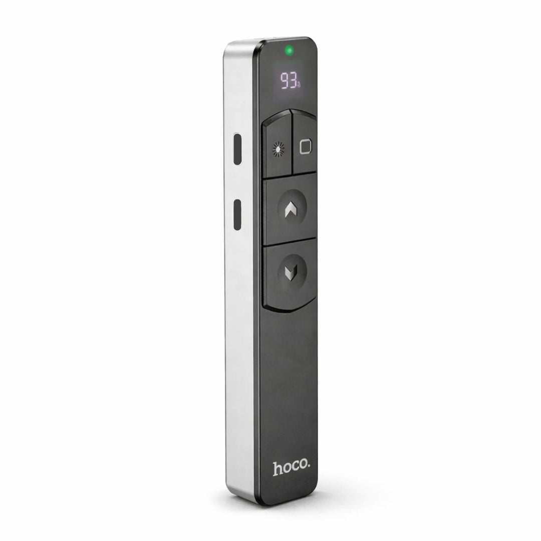 Presentador Inalámbrico Hoco GM202 con Puntero Láser Rojo 2.4G Recargable para PowerPoint y Keynote