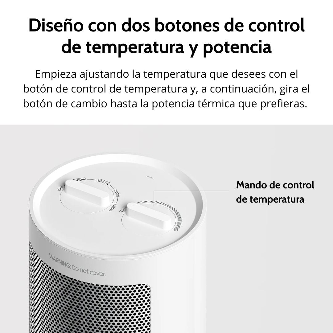 Calefactor Eléctrico Xiaomi Fan Heater 2000W PTC Oscilante