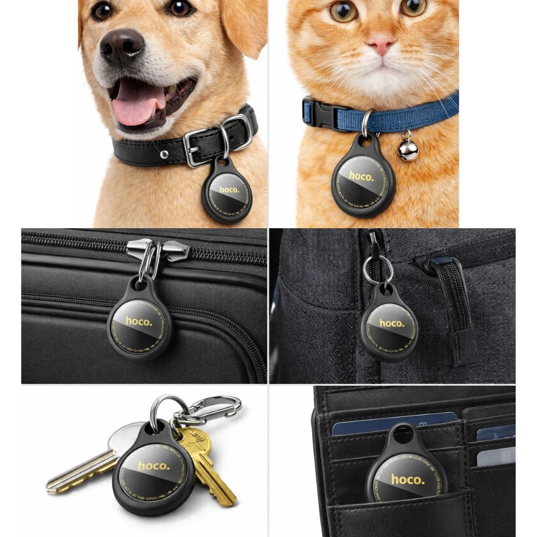 Rastreador Antipérdida Hoco E91 Compatible con Apple Find My para Llaves Maletas y Mochilas
