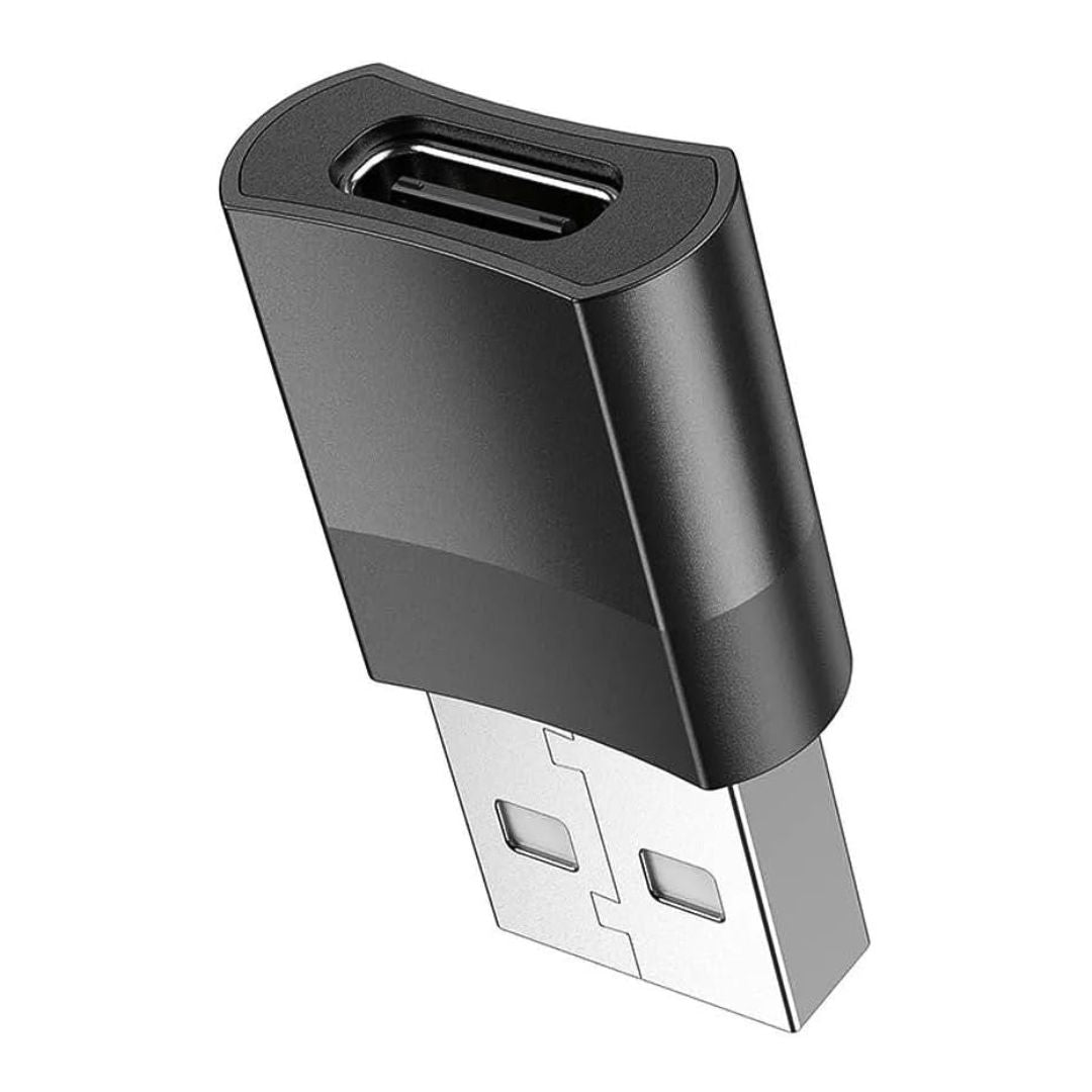 Adaptador USB a Tipo C Hoco UA17 OTG con Carga y Transferencia de Datos USB 2.0
