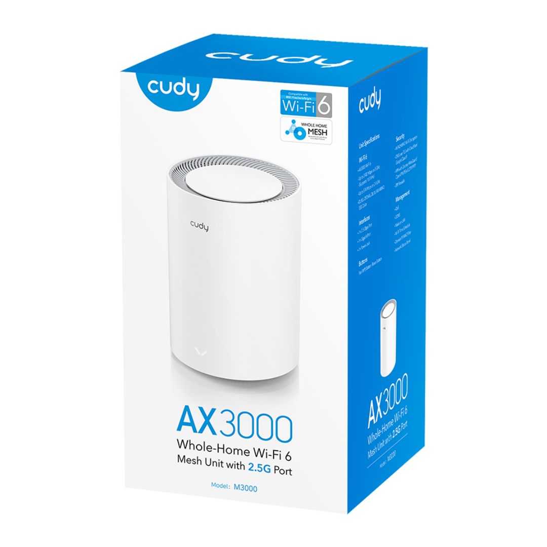Router Mesh WiFi 6 Cudy M3000 AX3000 2.5G