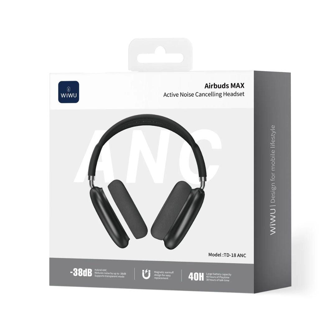 Audífonos Bluetooth WIWU Airbuds MAX TD-18 ANC 40h
