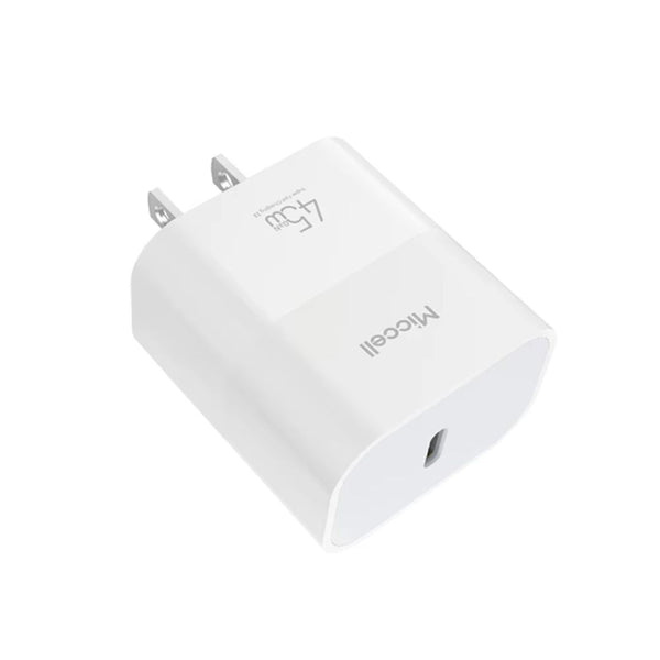 Cargador Rápido GaN Miccell 45W USB-C PD PPS Compatible con Samsung Super Fast Charging 2.0
