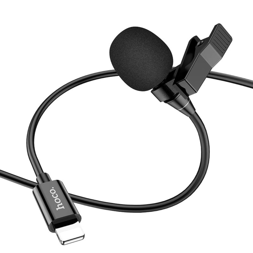 Micrófono de Solapa Hoco L14 Lightning para iPhone y iPad 2m