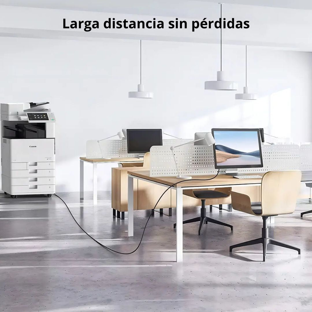 Cable USB para Impresora UGREEN US135 USB-A a USB-B 2m 480Mbps