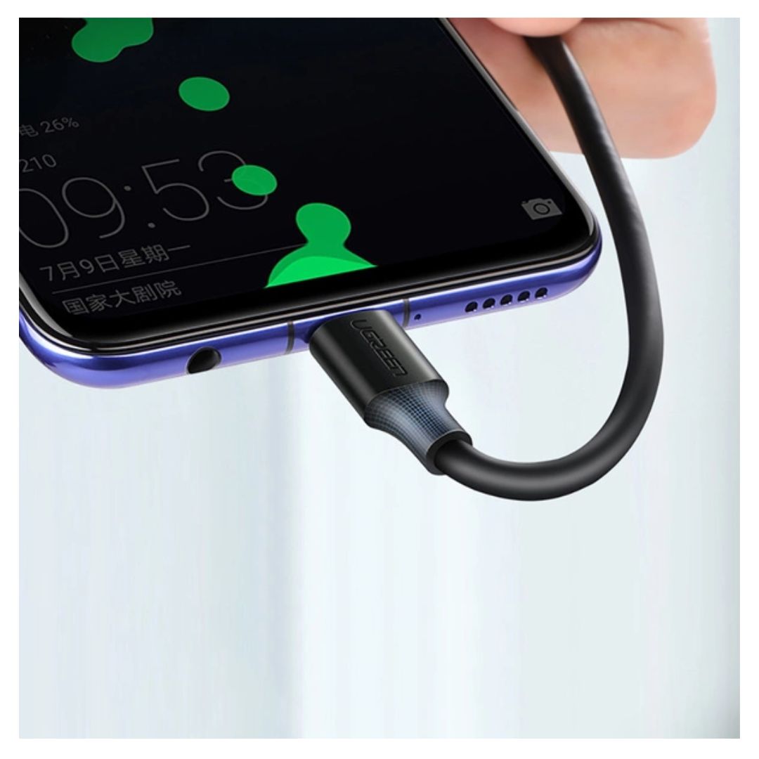 Cable USB-A a USB-C UGREEN 1 Metro 3A Carga Rápida QC 3.0 Nylon Reforzado 480Mbps US287