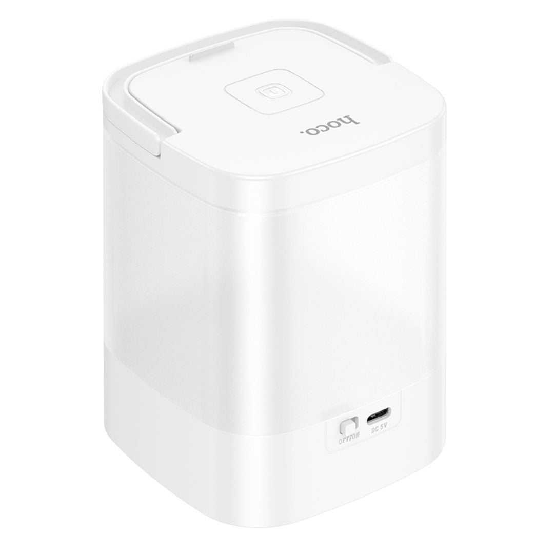 Lámpara LED Recargable Hoco HX15 con Reloj Digital 3 Tonos de Luz USB-C y Control Táctil