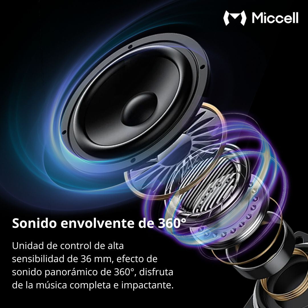 Mini Parlante Bluetooth Magnético 5W RGB Portátil Soporte para Celular Miccell SP58