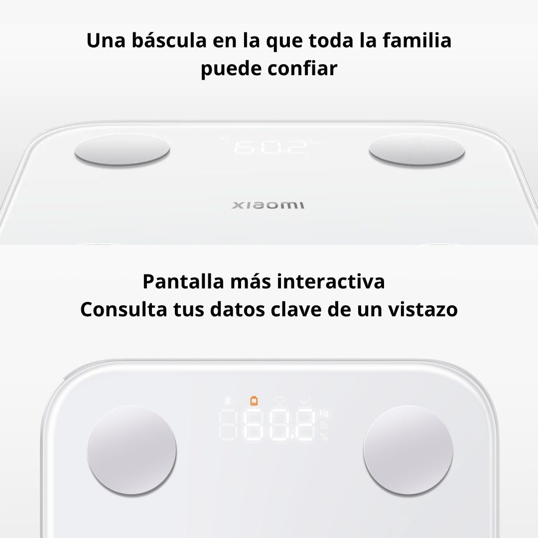 Balanza Inteligente Xiaomi S400 Composición Corporal Bluetooth y 25 Indicadores