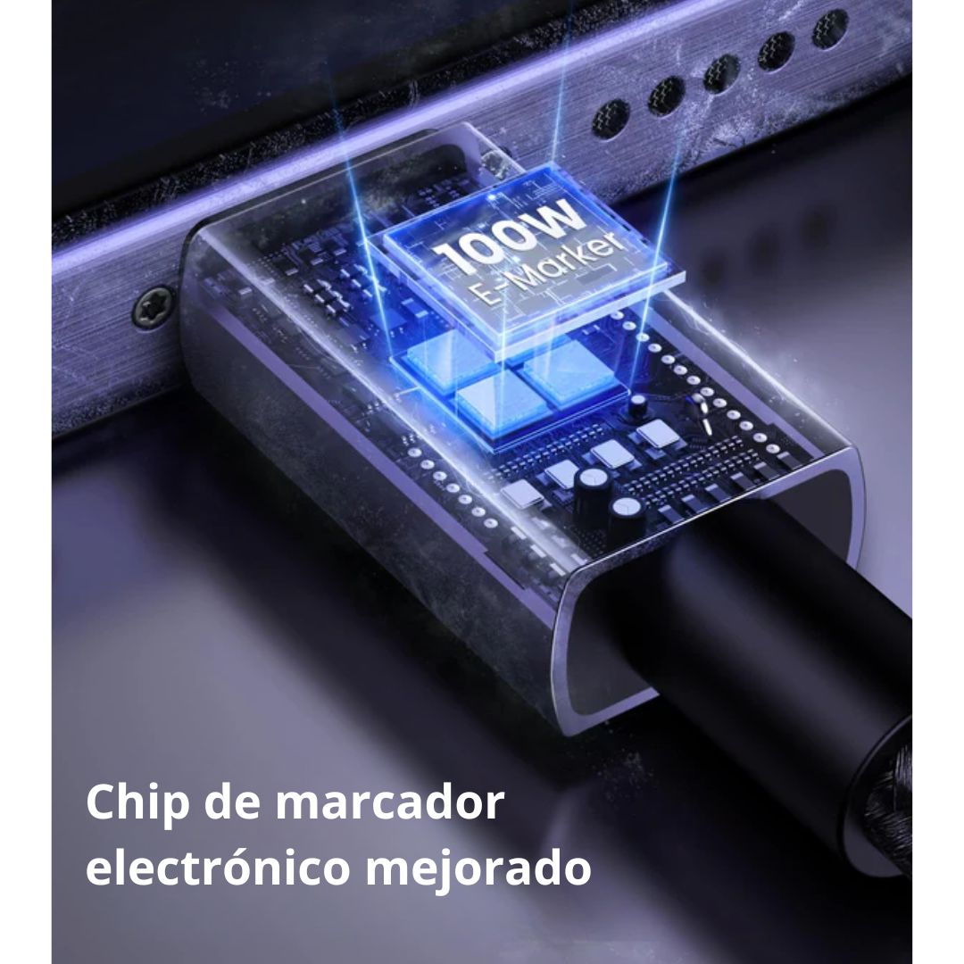 Cable USB-C a USB-C UGREEN 100W 5A Power Delivery 2 Metros Carga Rápida L512