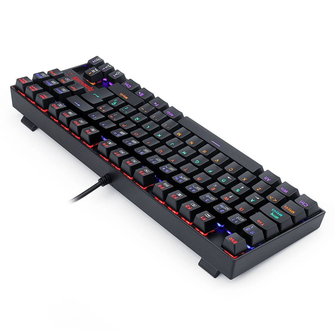 Teclado Mecánico Gamer Redragon Kumara K552 Rainbow TKL Español con Anti-Ghosting