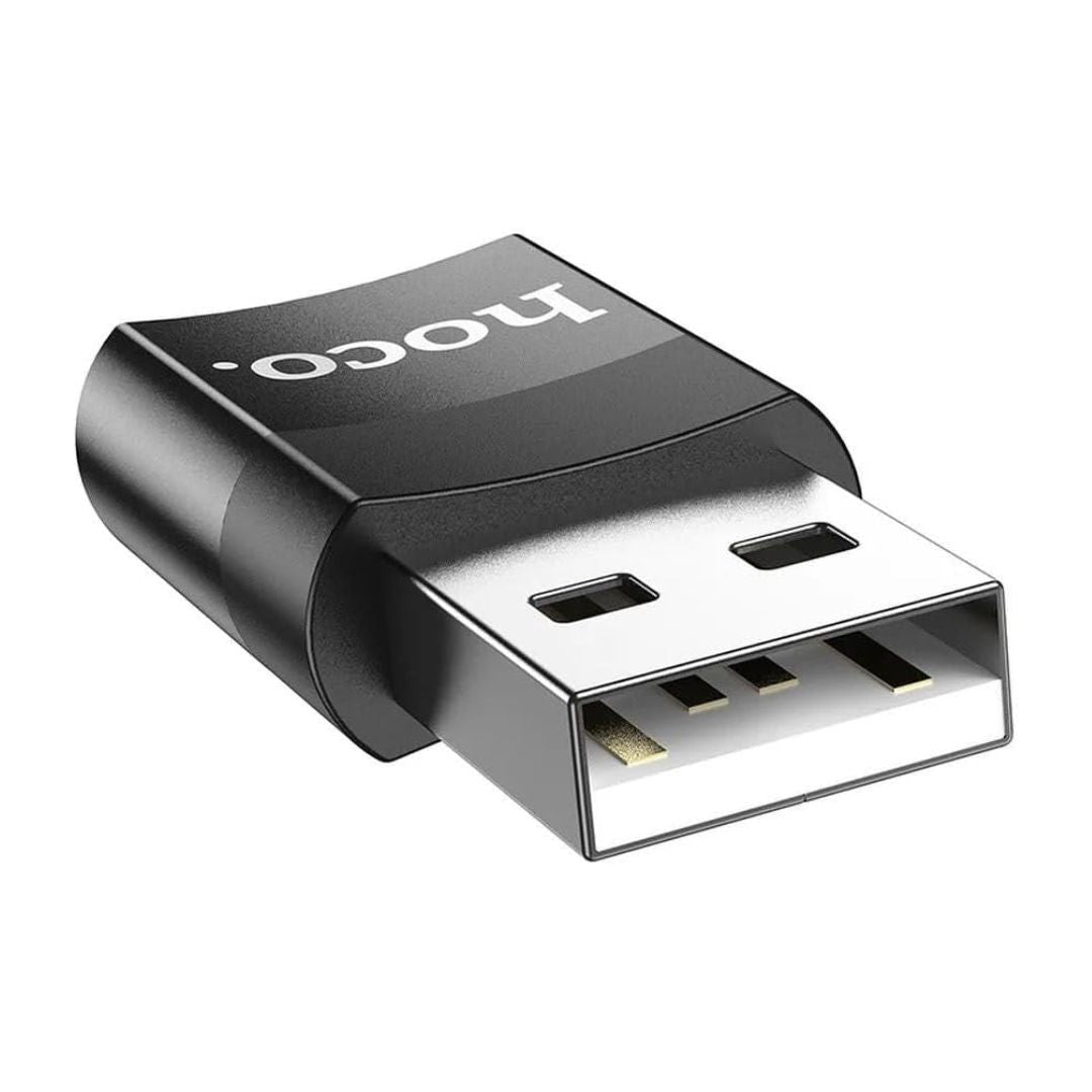 Adaptador USB a Tipo C Hoco UA17 OTG con Carga y Transferencia de Datos USB 2.0
