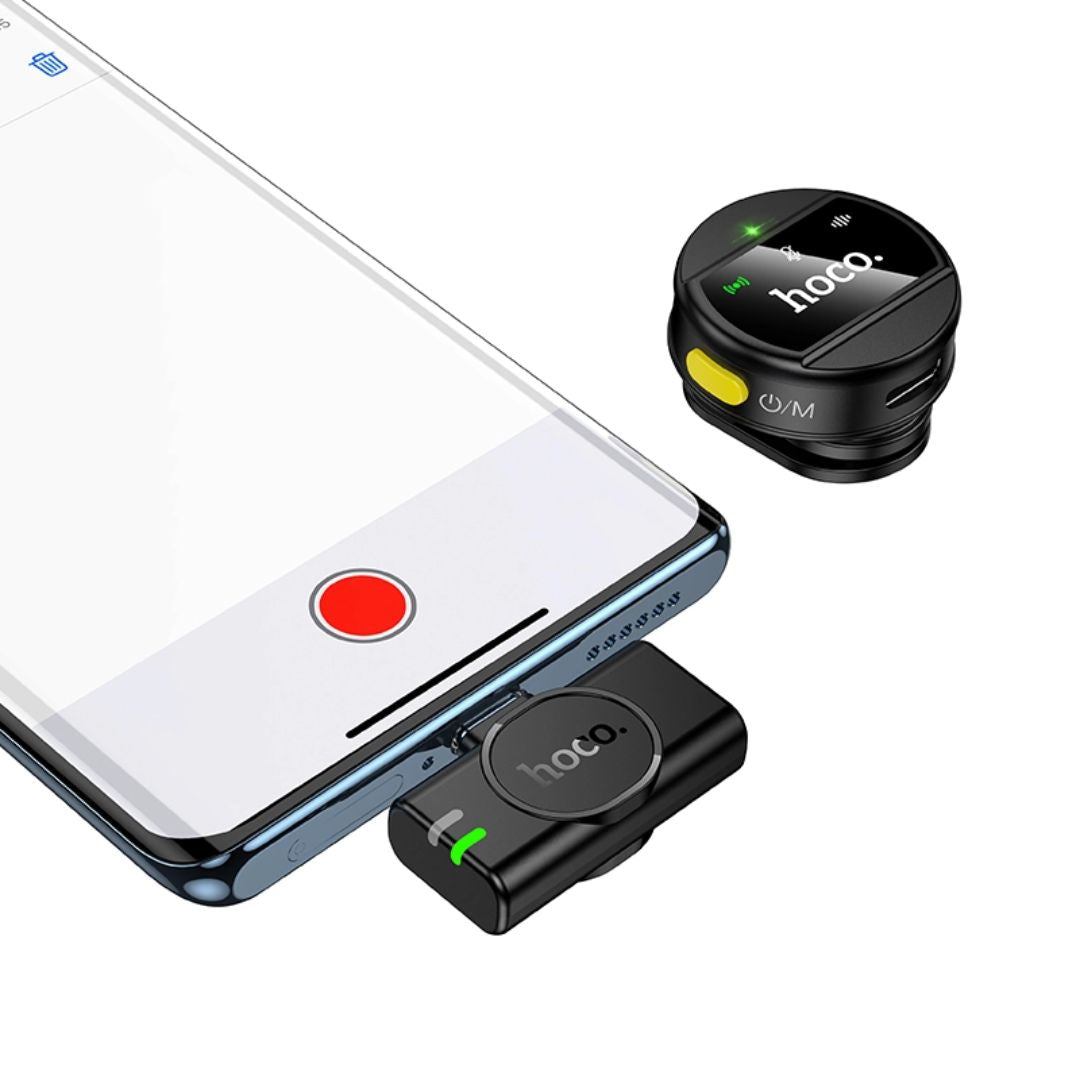 Micrófono Solapero Inalámbrico Hoco L21 Charm USB-C para Celular con Reducción de Ruido ENC