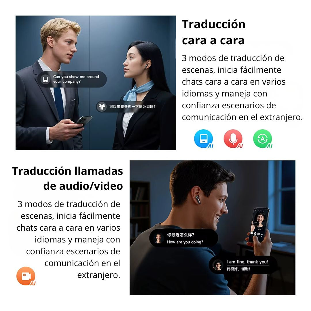 Audífonos Bluetooth Hoco EQ27 TWS con ANC, ENC, Traducción IA y Bluetooth 5.4
