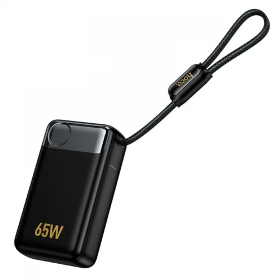 Power Bank Hoco Q53 12000mAh PD65W con Cable USB-C Integrado para Laptop Celular