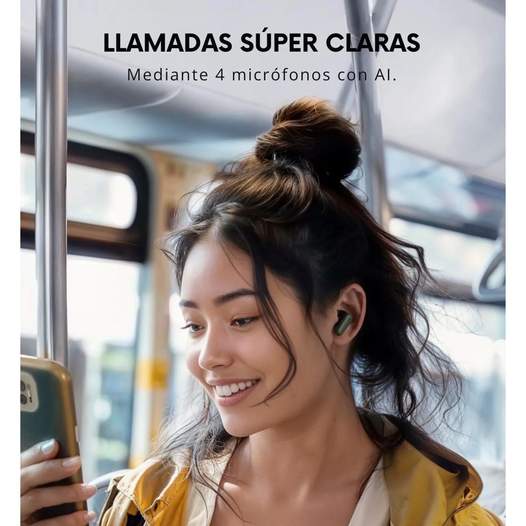 Audífonos Bluetooth Soundcore P30i ANC 45h TWS con Estuche Soporte para Celular
