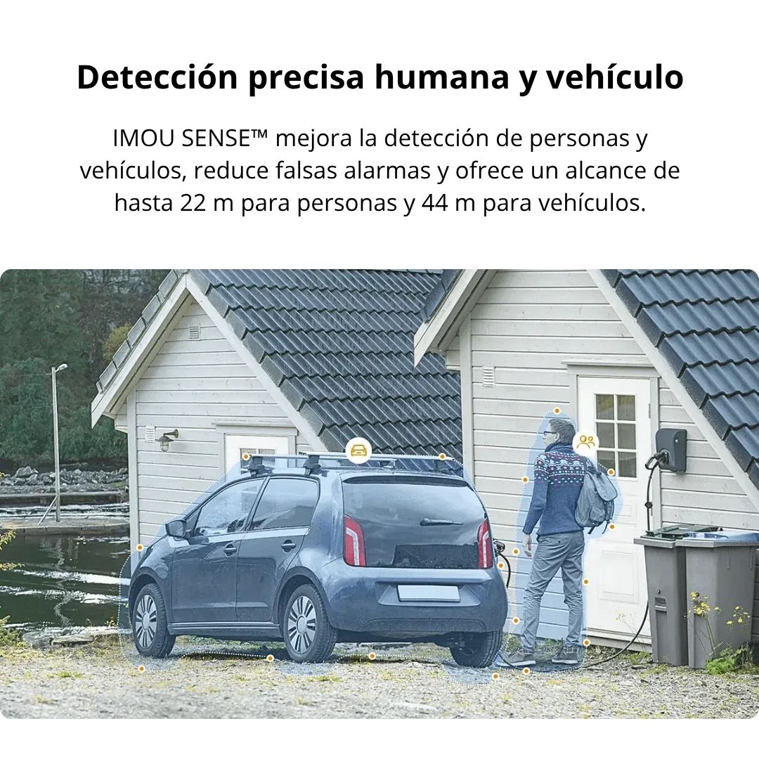 Foco Cámara WiFi IMOU Bulb Cam 3MP E27 360° con Visión Nocturna Color, Detección de Personas y Vehículos