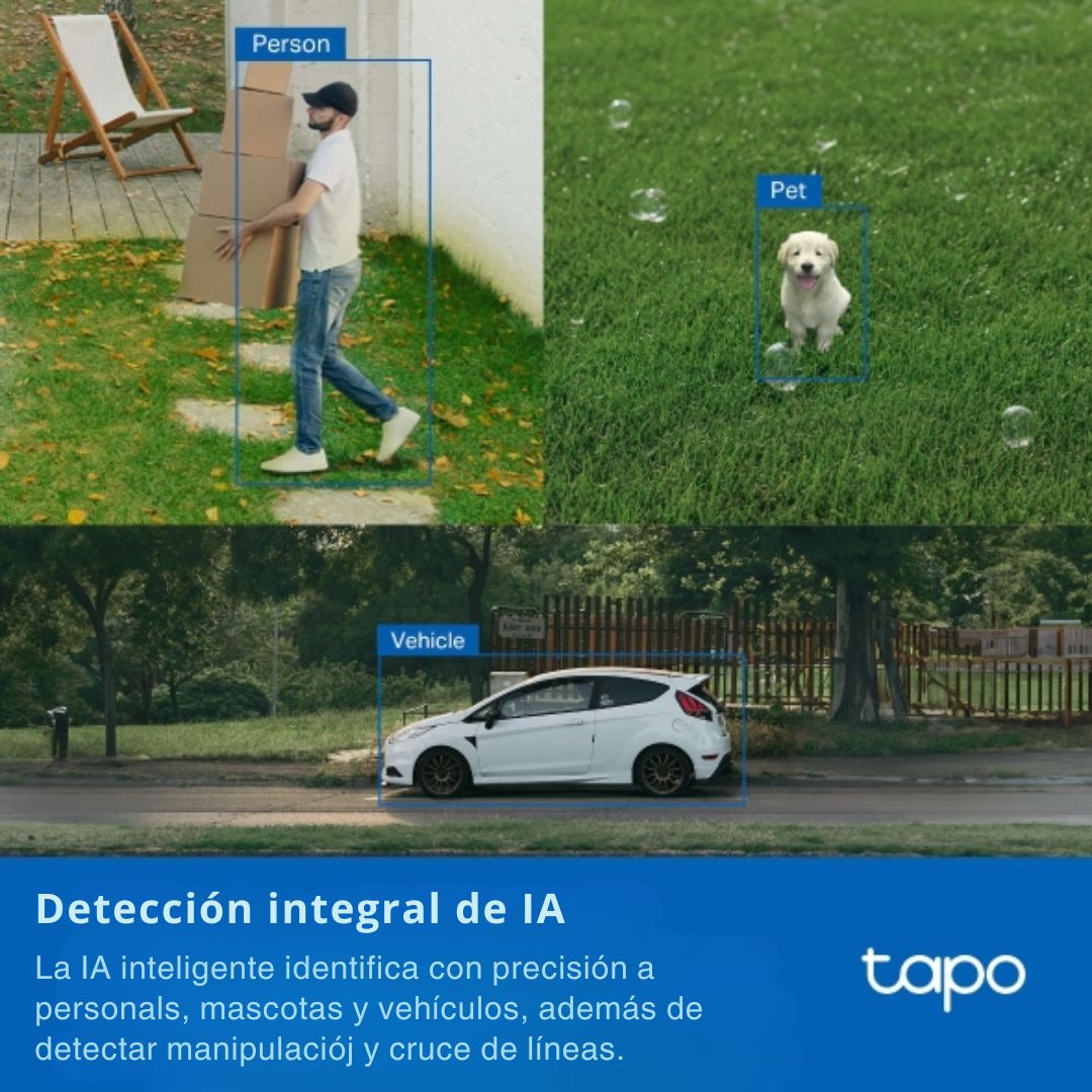 Cámara de Seguridad WiFi Exterior TP-Link Tapo C520WS 2K QHD 4MP 360° con Visión Nocturna a Color