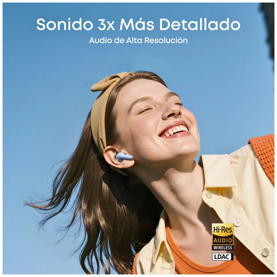 Audífonos Bluetooth Soundcore P31i ANC 52dB Hi-Res LDAC 50h