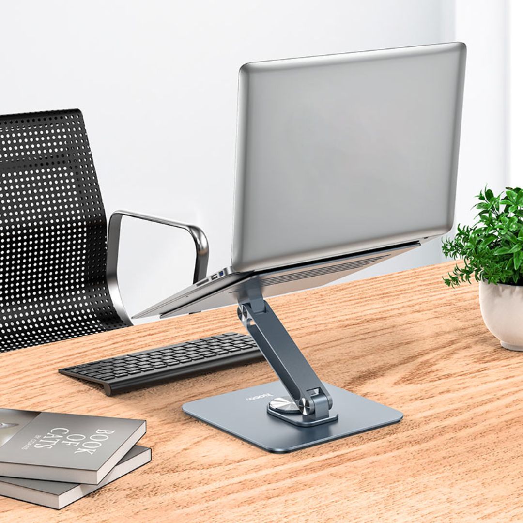 Soporte para Laptop y Tablet Hoco PH52 Plus Giratorio 360° de Aluminio 9.7 a 15.6 Pulgadas