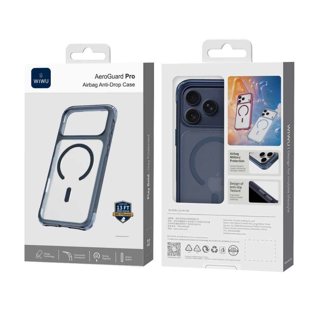 Case WIWU AeroGuard Pro iPhone 17/18 Pro MagSafe Anticaídas 4m