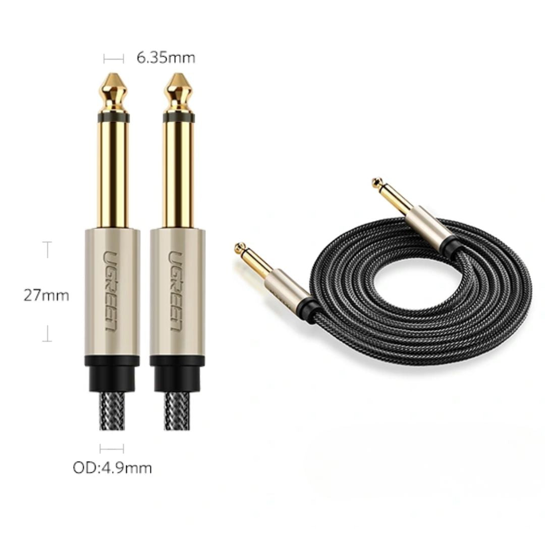 Cable de Audio UGREEN AV128 6.35 mm TRS Macho a Macho HiFi 3m