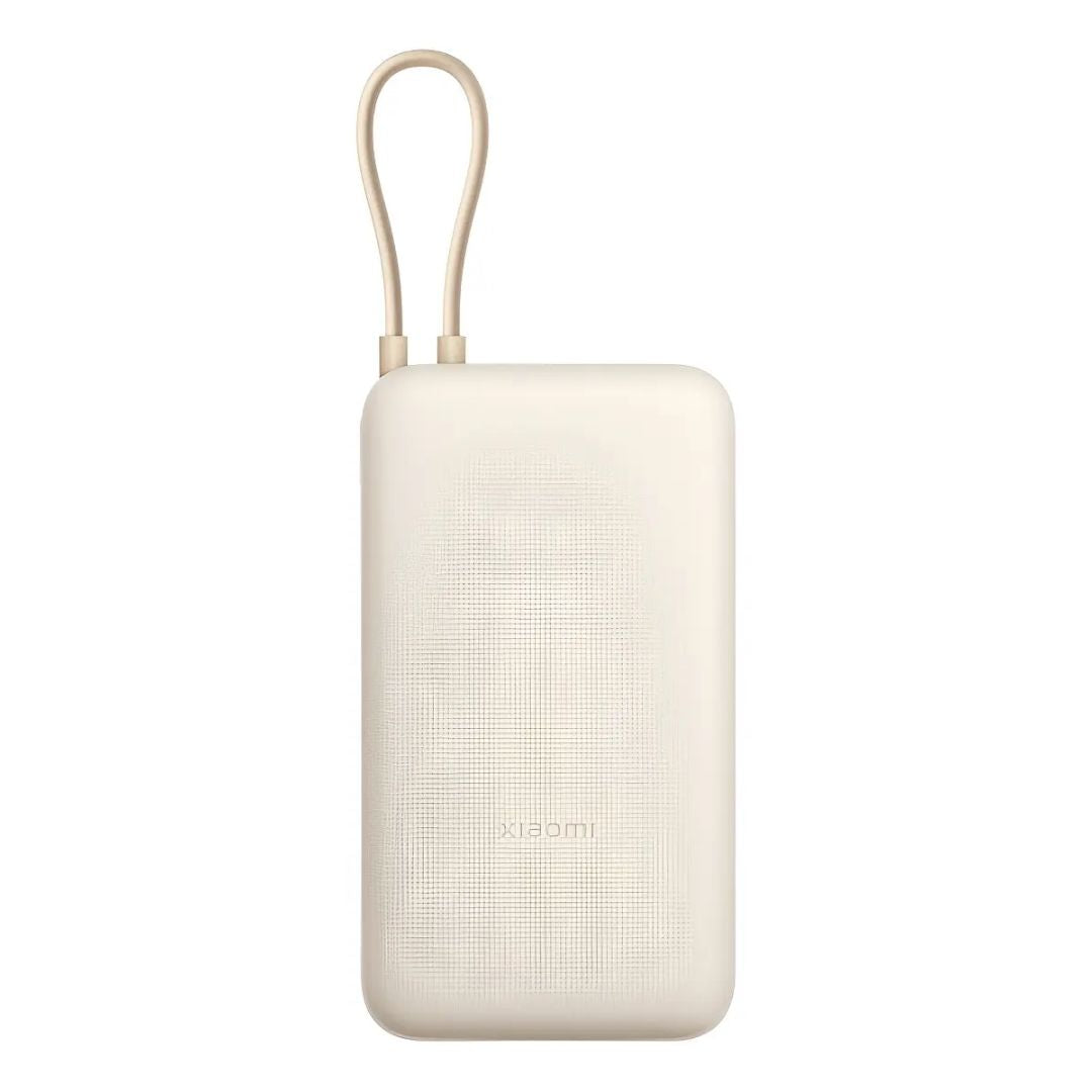 Power Bank Xiaomi 20000mAh 33W con Cable USB-C Integrado y Carga Rápida