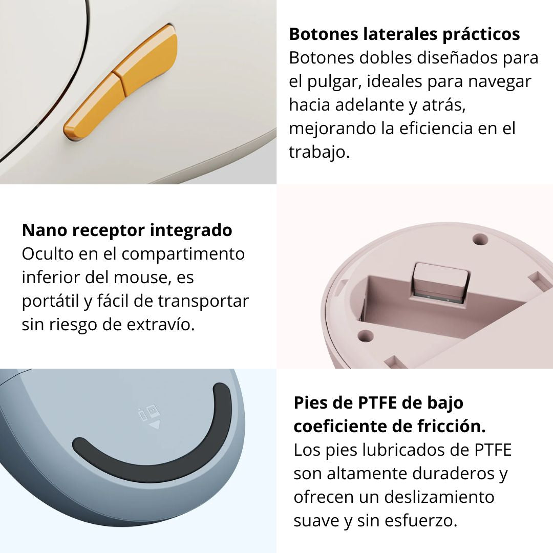 Mouse Inalámbrico Xiaomi Wireless Mouse 3 Bluetooth 2.4GHz Silencioso 1200 DPI